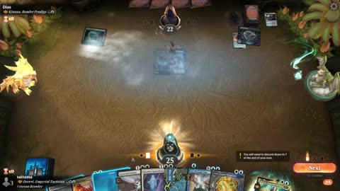 Watch MTG Arena Video Replay - Derevi, Empyrial Tactician by saitama VS Kinnan, Bonder Prodigy by Dias - Historic Brawl