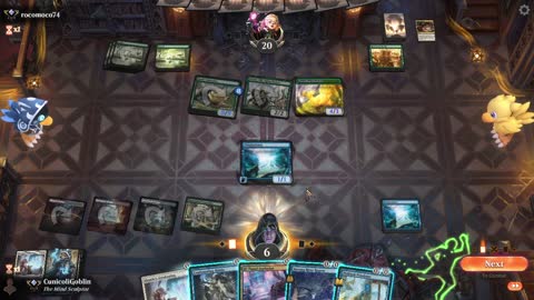 Watch MTG Arena Video Replay - Jeskai Midrange by CunicoliGoblin VS Mono Green Aggro by rocomoco74 - Alchemy Ranked