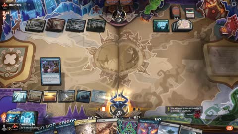 Watch MTG Arena Video Replay - Azorius Control by DamienF16 VS Temur Control by manysea - Traditional Standard Ranked