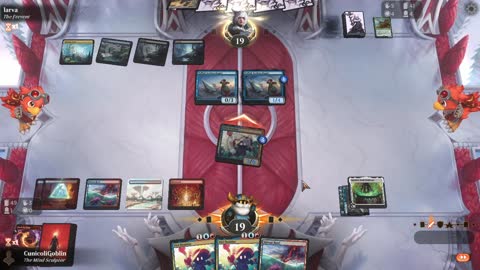 Watch MTG Arena Video Replay - Izzet Midrange by CunicoliGoblin VS Sultai Midrange by larva - Standard Play