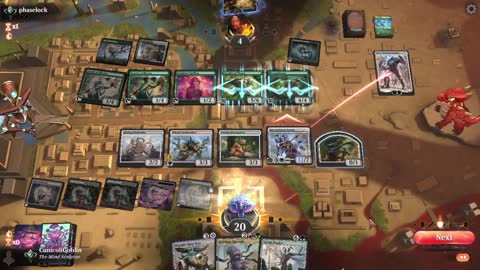 Watch MTG Arena Video Replay - 5 Color Midrange by CunicoliGoblin VS Selesnya Midrange by phaselock - Traditional Historic Ranked