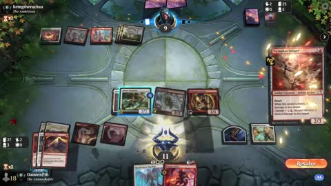 Watch MTG Arena Video Replay - Boros Aggro by DamienF16 VS Naya Midrange by bringtheruckus - Premier Draft