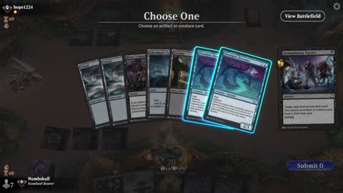 Watch MTG Arena Video Replay - Mono Black Aggro by Numbskull VS Dimir Midrange by hope1224 - Traditional Standard Ranked