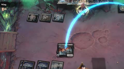 Watch MTG Arena Video Replay - Mono Black Midrange by Yhwach VS Azorius Midrange by Wing - Standard Event