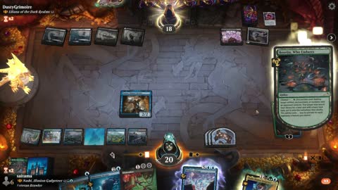 Watch MTG Arena Video Replay - Nashi, Illusion Gadgeteer by saitama VS Liliana of the Dark Realms by DustyGrimoire - Historic Brawl