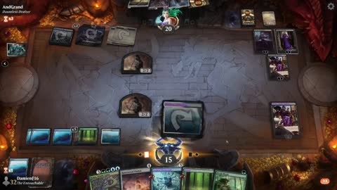 Watch MTG Arena Video Replay - Simic Midrange by DamienF16 VS Orzhov Midrange by AndGrand - Chromatic Cube Draft