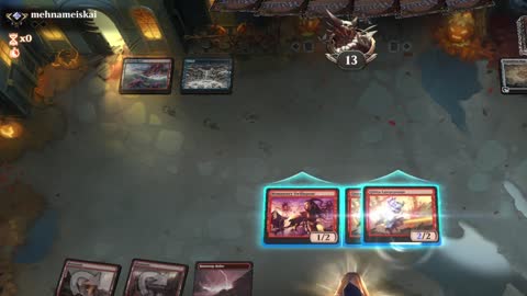 Watch MTG Arena Video Replay - Mono Red Aggro by MTGADailyChallengeOfficial VS Izzet Midrange by mehnameiskai - Traditional Pioneer Ranked