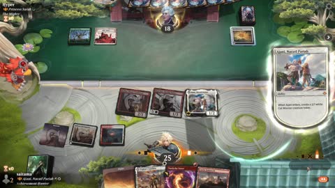 Watch MTG Arena Video Replay - Ajani, Nacatl Pariah by saitama VS Azusa, Lost but Seeking by Hyper - Historic Brawl