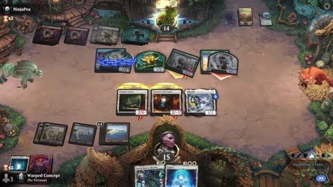 Watch MTG Arena Video Replay - Azorius Midrange by Warped Concept VS Naya Midrange by NinjaPea - Premier Draft