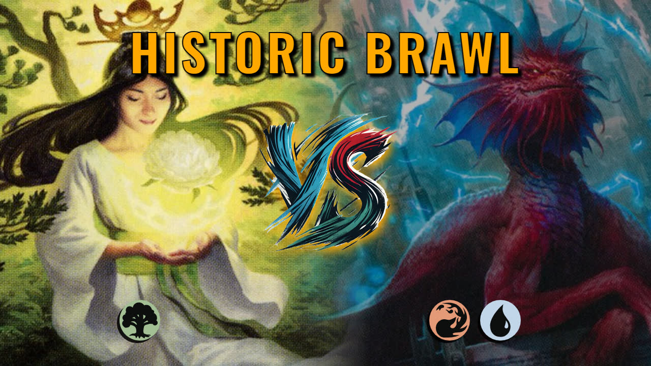 Watch MTG Arena Historic Brawl Video - Azusa, Lost but Seeking by saitama VS Niv Mizzet, Parun by Turquoise - 24461b