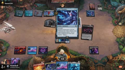 Watch MTG Arena Video Replay - Grixis Midrange by Numbskull VS Azorius Midrange by forest1234 - Premier Draft