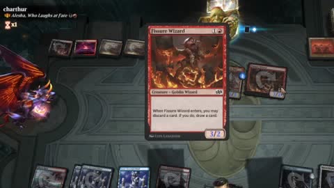 Watch MTG Arena Video Replay - Niv-Mizzet, Visionary by ChaseDerick VS Alesha, Who Laughs at Fate by charthur - MWM Brawl Builder