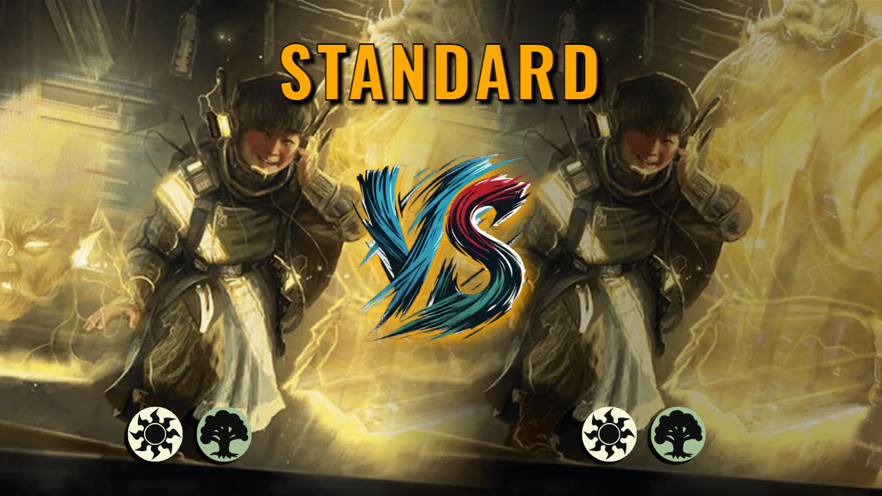Watch MTG Arena Standard Video - Selesnya Aggro by DeadWeight VS Selesnya Aggro by WhatLiesBeyond - 87a1e1