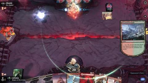 Watch MTG Arena Video Replay - Mono Red Midrange by saitama VS WUBG Midrange by Akunin - Timeless Ranked
