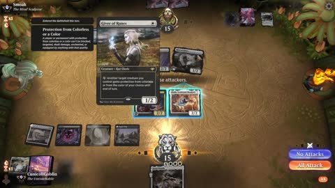 Watch MTG Arena Video Replay - Orzhov Midrange by CunicoliGoblin VS Esper Aggro by Smoak - Traditional Historic Ranked