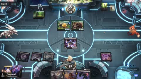 Watch MTG Arena Video Replay - Mono Black Midrange by Numbskull VS Mono Green Aggro by Legend - Prerelease Standard Bo1 EOE