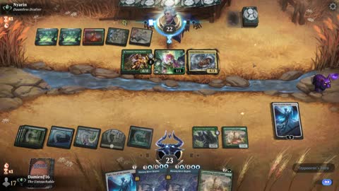 Watch MTG Arena Video Replay - Simic Midrange by DamienF16 VS Temur Midrange by Nyarin - Traditional Standard Ranked