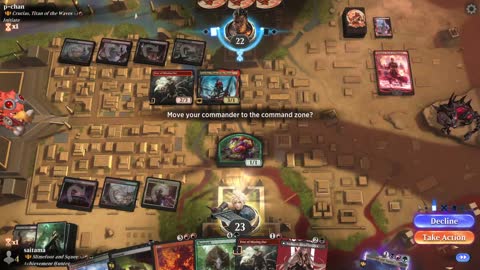 Watch MTG Arena Video Replay - Slimefoot and Squee by saitama VS Crucias, Titan of the Waves by p-chan - Historic Brawl