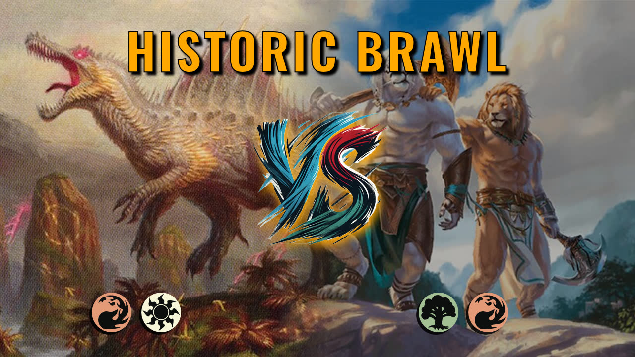 Watch MTG Arena Historic Brawl Video - Ajani, Nacatl Pariah by saitama VS Etali, Primal Conqueror by gtrskylind - a1d6e8