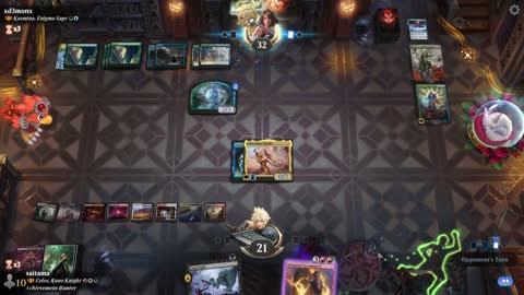 Watch MTG Arena Video Replay - Celes, Rune Knight by saitama VS Kasmina, Enigma Sage by xd3monx - Historic Brawl