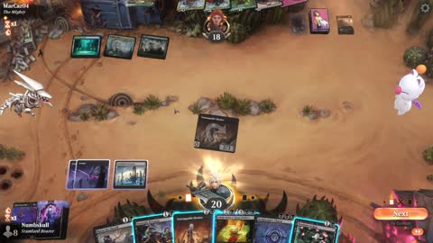 Watch MTG Arena Video Replay - Mono Black Midrange by Numbskull VS Temur Midrange by MarCaz04 - Standard Metagame Challenge