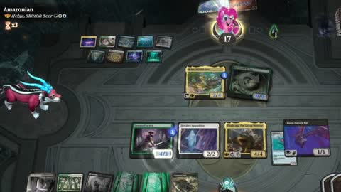 Watch MTG Arena Video Replay - Thalia and The Gitrog Monster by saitama VS Helga, Skittish Seer by Amazonian - Historic Brawl