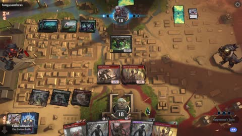 Watch MTG Arena Video Replay - Rakdos Aggro by CunicoliGoblin VS Golgari Aggro by fungusanthrax - Traditional Historic Play