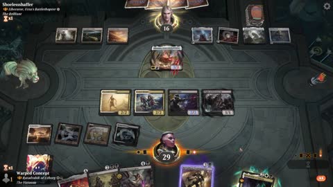 Watch MTG Arena Video Replay - Ratadrabik of Urborg by Warped Concept VS Liberator, Urza's Battlethopter by Shoelessshaffer - Historic Brawl