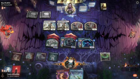 Watch MTG Arena Video Replay - Izzet Midrange by CunicoliGoblin VS Mono White Aggro by MaxWolf33 - Standard Play