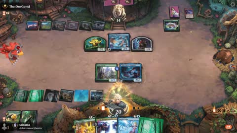 Watch MTG Arena Video Replay - Sultai Midrange by saitama VS Temur Midrange by ThatOneGuyAI - Premier Draft