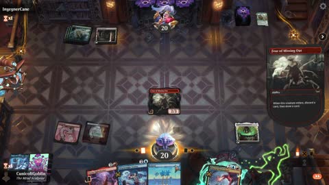 Watch MTG Arena Video Replay - Izzet Midrange by CunicoliGoblin VS Mono Green Midrange by IngegnerCane - Standard Event