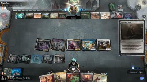 Watch MTG Arena Video Replay - Raffine, Scheming Seer by saitama VS Sythis, Harvest's Hand by MagicVoa - Historic Brawl