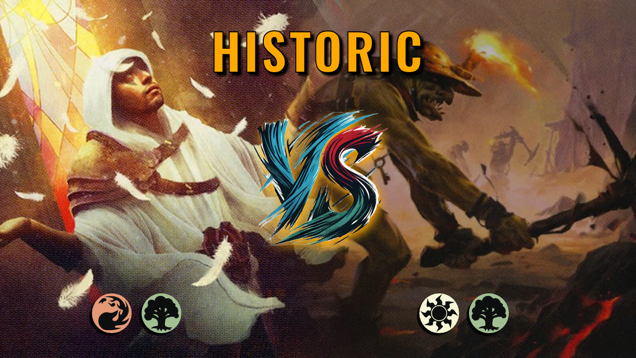 Watch MTG Arena Historic Video - Gruul Aggro by CunicoliGoblin VS Selesnya Aggro by derfinator - c773e1