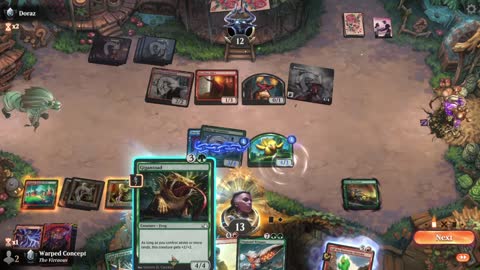 Watch MTG Arena Video Replay - Gruul Aggro by Warped Concept VS Izzet Midrange by Doraz - Premier Draft