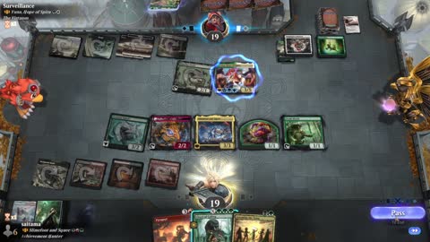 Watch MTG Arena Video Replay - Slimefoot and Squee by saitama VS Yuna, Hope of Spira by Surveillance - Historic Brawl