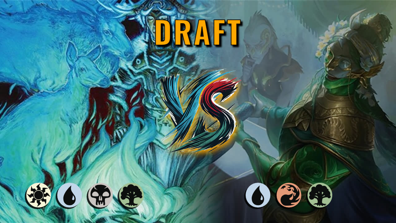 Watch MTG Arena Draft Video - WUBG Midrange by saitama VS Temur Midrange by Fnmomo - 4881f0