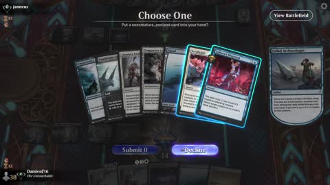 Watch MTG Arena Video Replay - Azorius Midrange by DamienF16 VS Mono Black Midrange by janneus - Traditional Standard Ranked