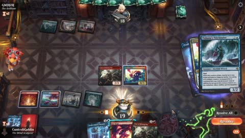 Watch MTG Arena Video Replay - Izzet Midrange by CunicoliGoblin VS Temur Midrange by GMJHZH - Standard Play