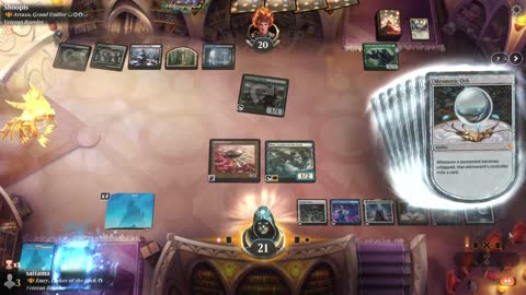 Watch MTG Arena Video Replay - Emry, Lurker of the Loch by saitama VS Atraxa, Grand Unifier by Shoopis - Historic Brawl