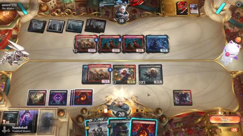 Watch MTG Arena Video Replay - Rakdos Midrange by Numbskull VS 5 Color Midrange by street7272 - Chromatic Cube Draft