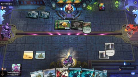 Watch MTG Arena Video Replay - Azorius Control by CunicoliGoblin VS Mono Green Midrange by Meowmix Jinx - Standard Play