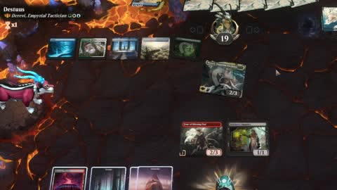 Watch MTG Arena Video Replay - Alesha, Who Laughs at Fate by saitama VS Derevi, Empyrial Tactician by Destuus - Historic Brawl