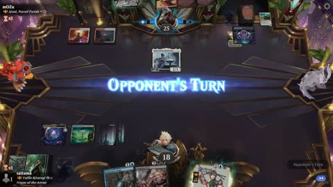 Watch MTG Arena Video Replay - Yuriko, the Tiger's Shadow by saitama VS Ajani, Nacatl Pariah by mOZu - Historic Brawl