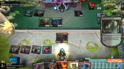 Watch MTG Arena Video Replay - Rowan, Scion of War by saitama VS Muldrotha, the Gravetide by Grak - Historic Brawl