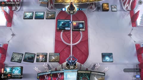 Watch MTG Arena Video Replay - Azorius Midrange by DamienF16 VS Azorius Midrange by PathFinder_008 - Traditional Standard Ranked