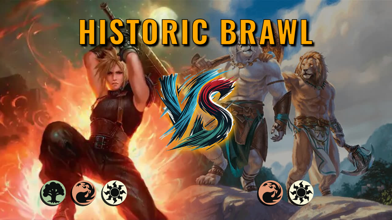Watch MTG Arena Historic Brawl Video - Cloud, Ex SOLDIER by saitama VS Ajani, Nacatl Pariah by Fallenone - 9a213b