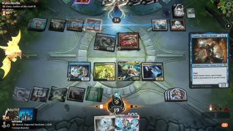 Watch MTG Arena Video Replay - Derevi, Empyrial Tactician by saitama VS Emry, Lurker of the Loch by WalterMerlin - Historic Brawl