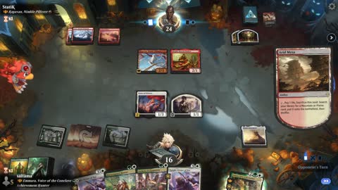 Watch MTG Arena Video Replay - Emmara, Voice of the Conclave by saitama VS Ragavan, Nimble Pilferer by StatiK - Historic Brawl