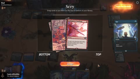 Watch MTG Arena Video Replay - Izzet Midrange by CunicoliGoblin VS Izzet Aggro by iliad - Alchemy Play