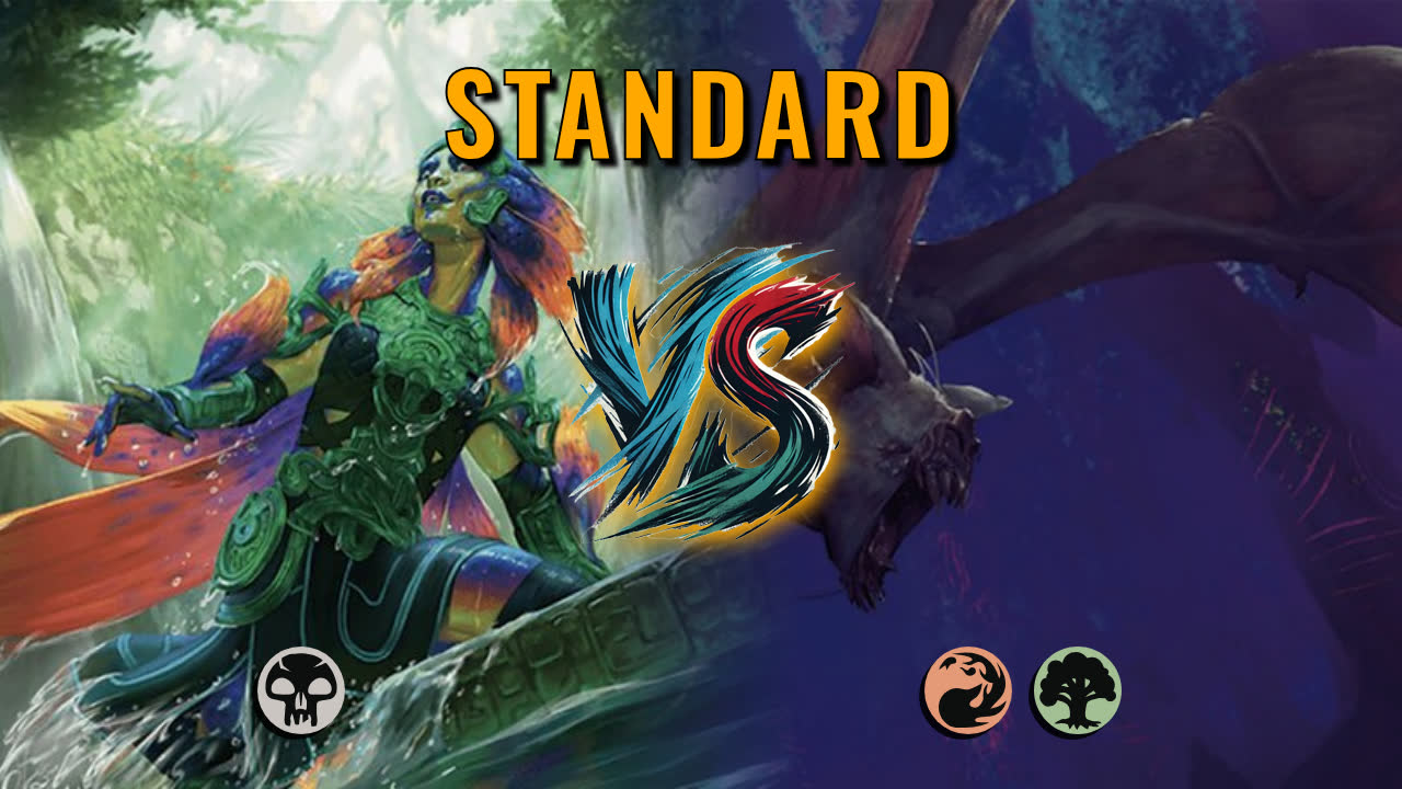 Watch MTG Arena Standard Video - Mono Black Aggro by Numbskull VS Gruul Aggro by Beale - f4b078